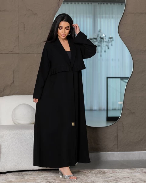 Abaya Crepe Black IB198